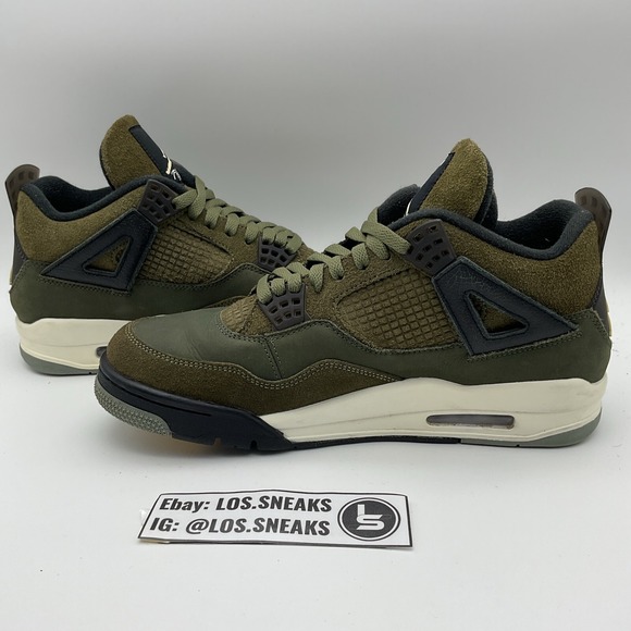 Size 10.5 - Jordan 4 SE Retro Low Craft‎ - Olive (FB9927-200) main image 9